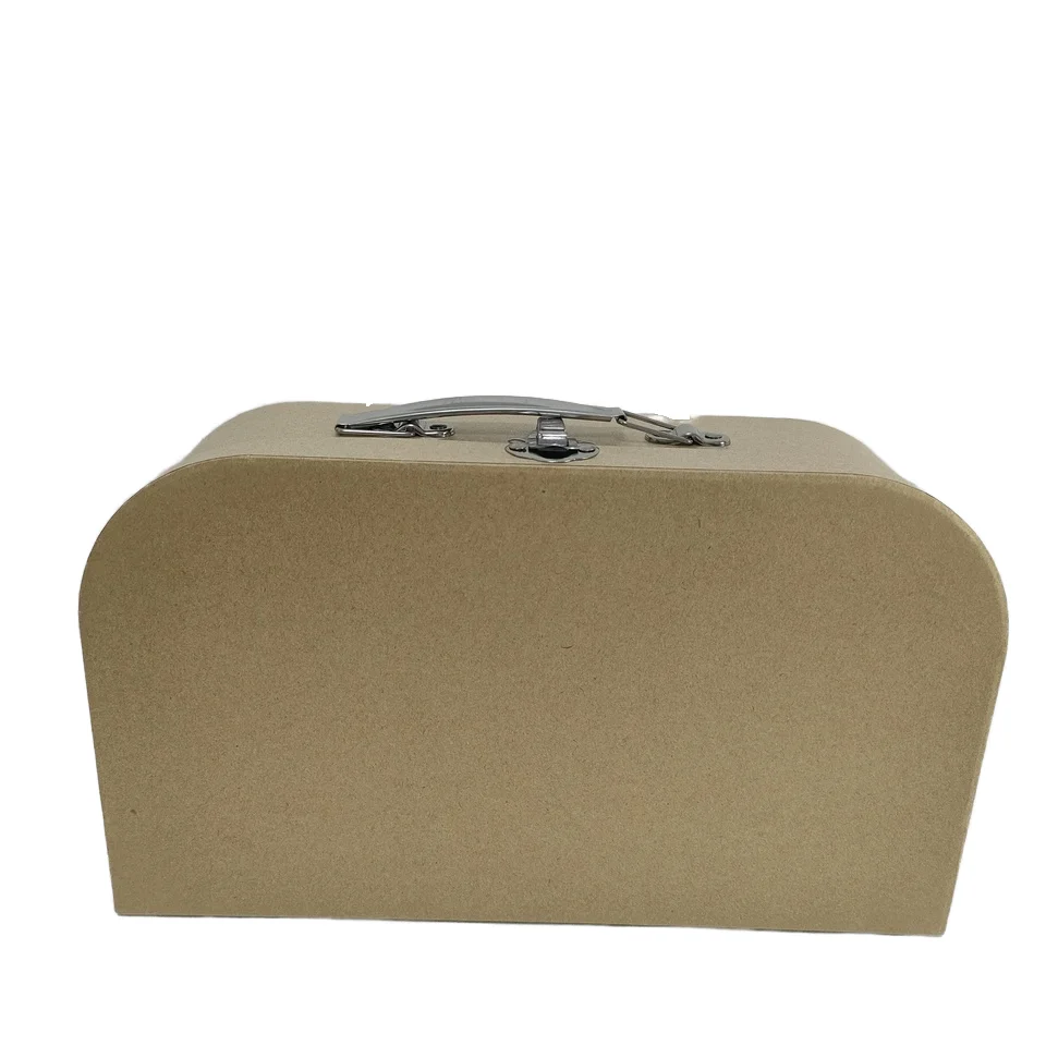 Customizable Kraft Paper Cardboard Suitcase Box for Children Clothes and Toys Package