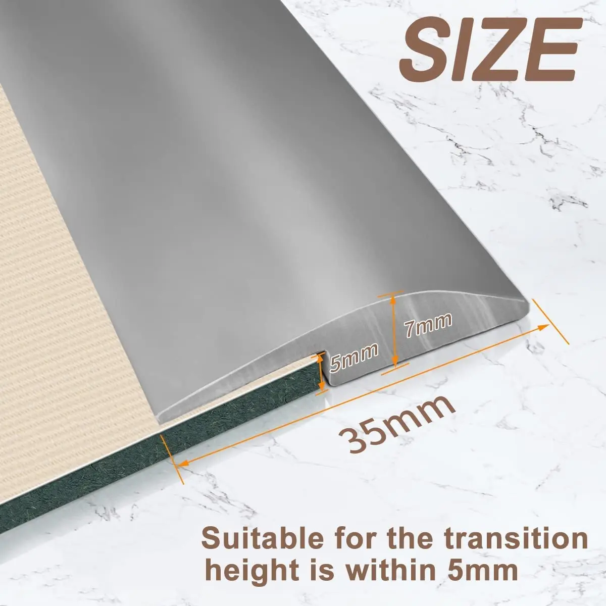 Wholesale Vinyl Plastic Flexible Pvc Floor Carpet Transition Strip Edging Trim Strip Capping Strip