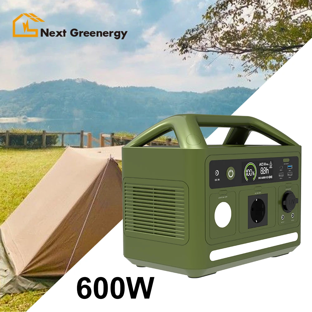 Power Station Solar Generator 600W 700W 1200W 2200W Home Outdoor Lithium Battery Power Bank Solar Panel Portable Power Station