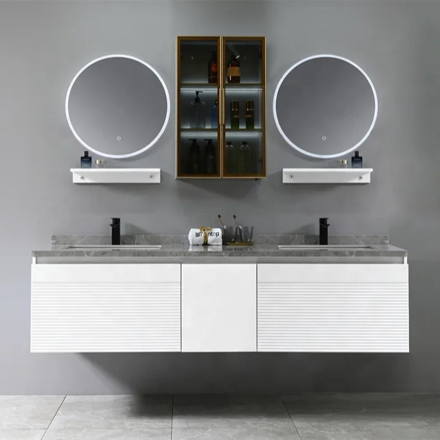 Modern 24inch - 60inch Bathroom Cabinet with Quartz Vanity Counter Top Bathroom Vanities For Home and Project