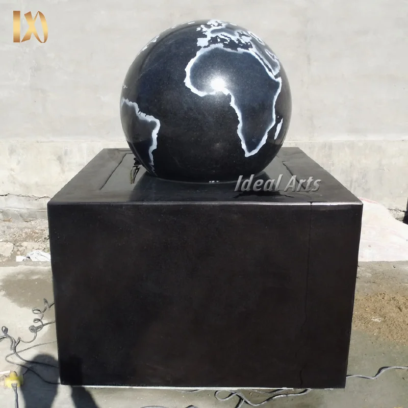 Outdoor Garden Granite Marble Ball Fountain Sphere Fountain Earth Fountain