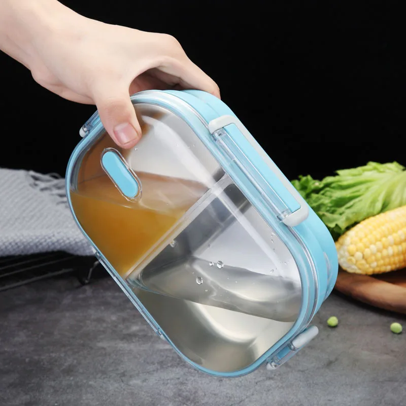 Best Selling Product Portable Food Container Storage Box Student Bento Lunch Box Stainless Steel with Compartment