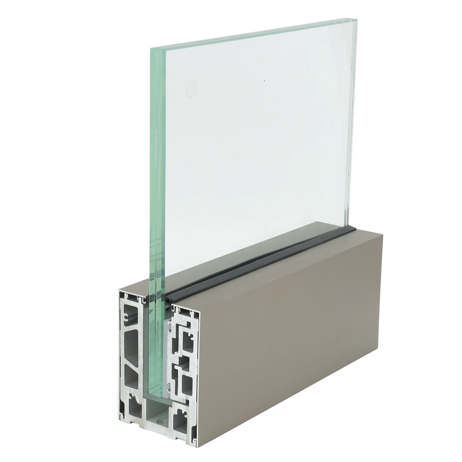 Full Glass Balcony Design Aluminum U Channel Frameless Glass Railing For Balcony