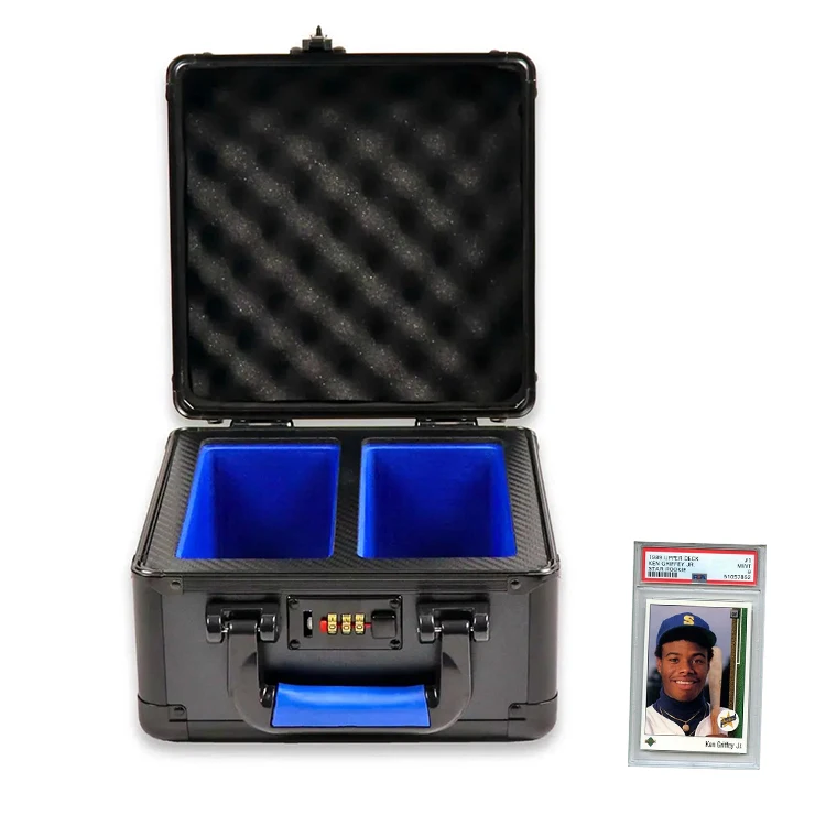 Custom foam insert game baseball sports card slab case trading storage sports card display box graded card cases