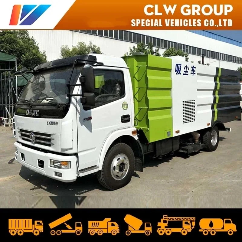 5ton 6ton Dongfeng Road Cleaning Truck Vacuum Sweeper Truck for Street Cleaning