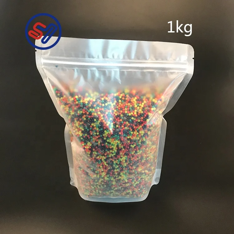 Разноцветные гидрогелевые кристаллические бусины Triple win 1 кг в форме жемчуга
