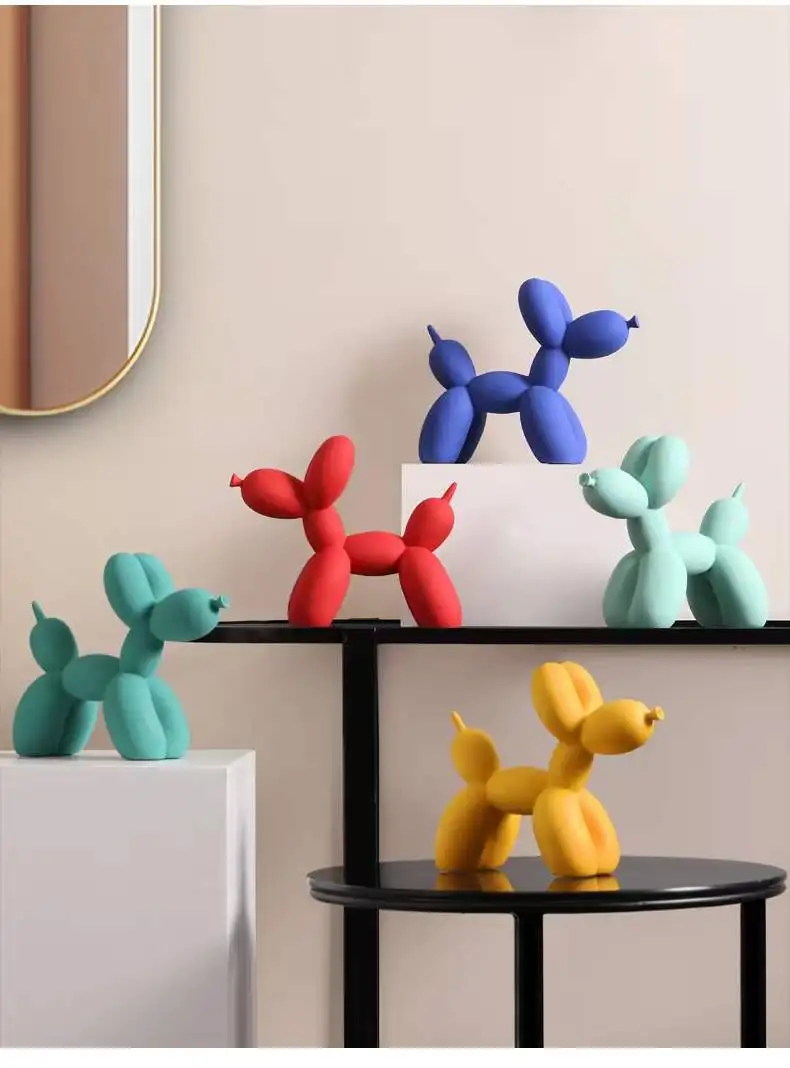 best price Living Room goodies business gifts statue resin sculpture balloon dog for home decor