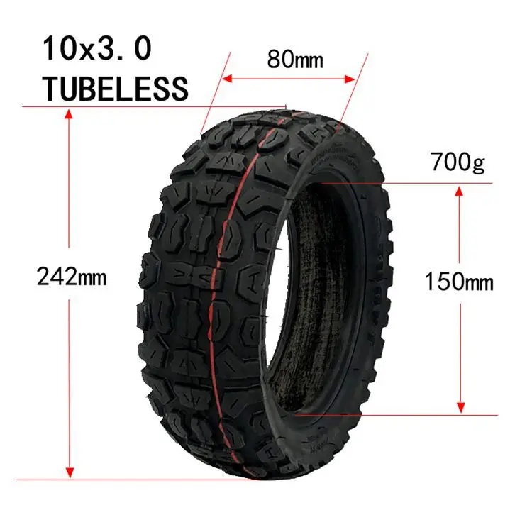HLM High quality tyre 10x3.0 off road outer tire for KUGOO M4 PRO Electric Scooter Grace 10 Zero 10X