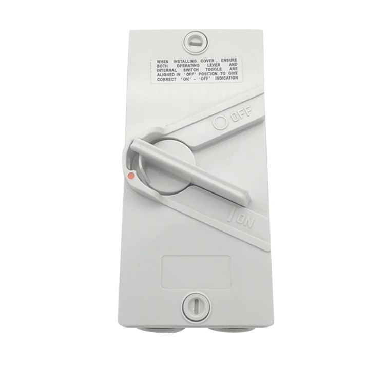 Australia Standard 4 Pole 500V 63A Weatherproof Electrical Isolator Switch