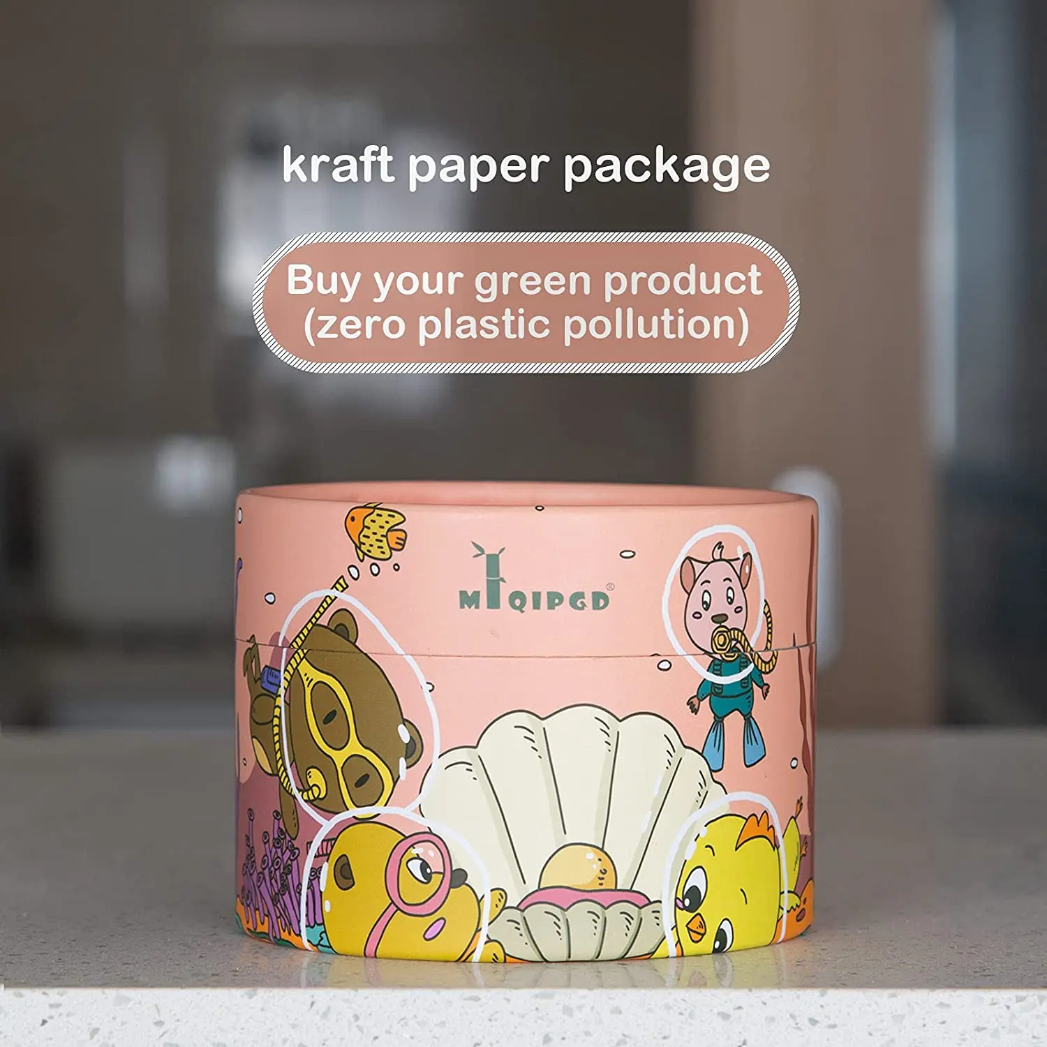 Картонная круглая коробка для косметических эфирных масел