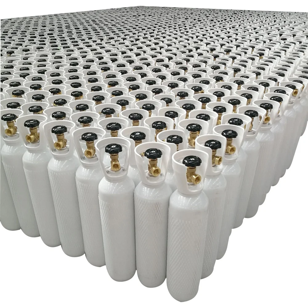 HG-IG 40L Industrial Seamless Gas Cylinders For Compressed Argon Nitrogen Helium Carbon Oxide Oxygen
