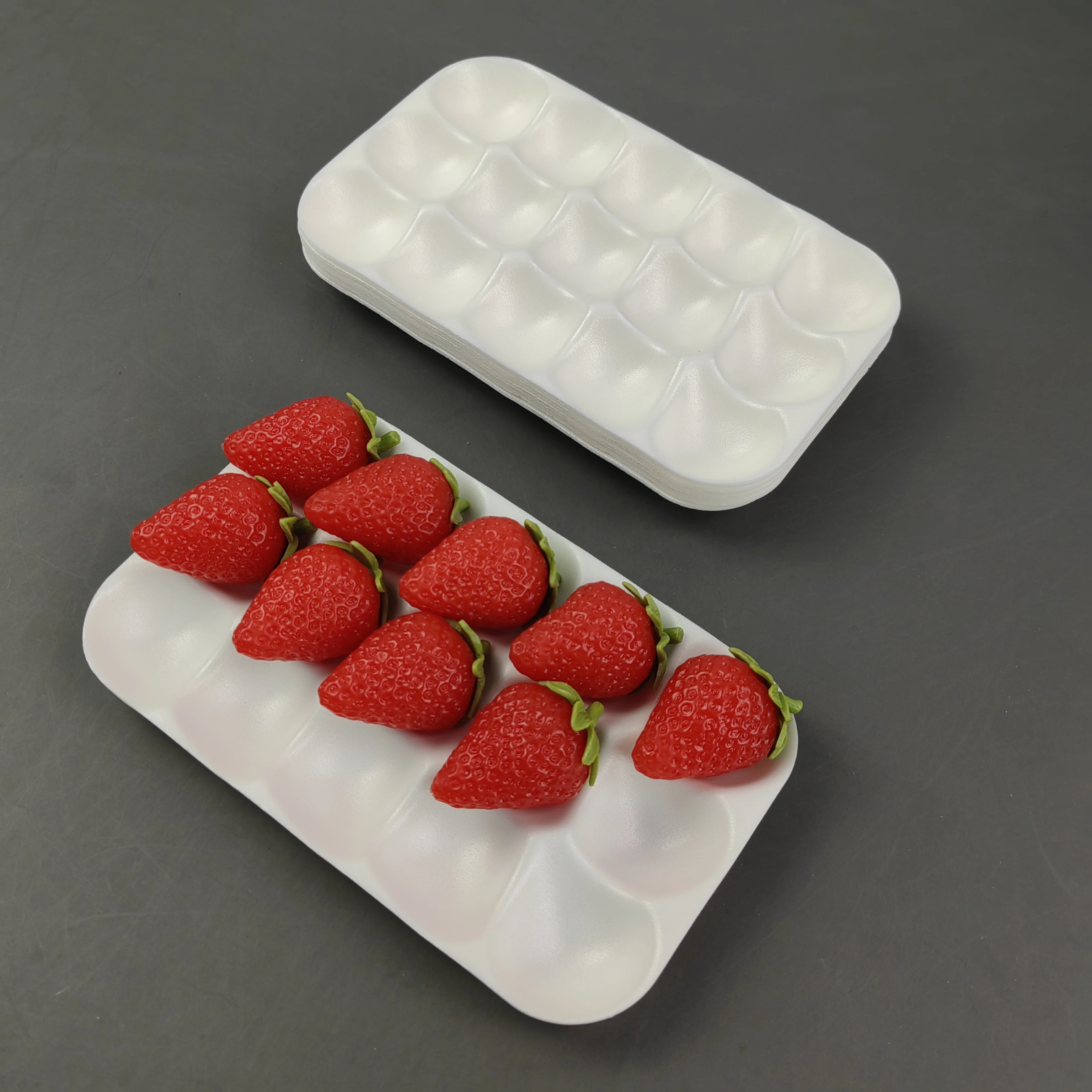Disposable White Ixpe Foam Tray Packaging Foam Fruit Trays For Food Ixpe Foam Floor Underlayment 1.5mm