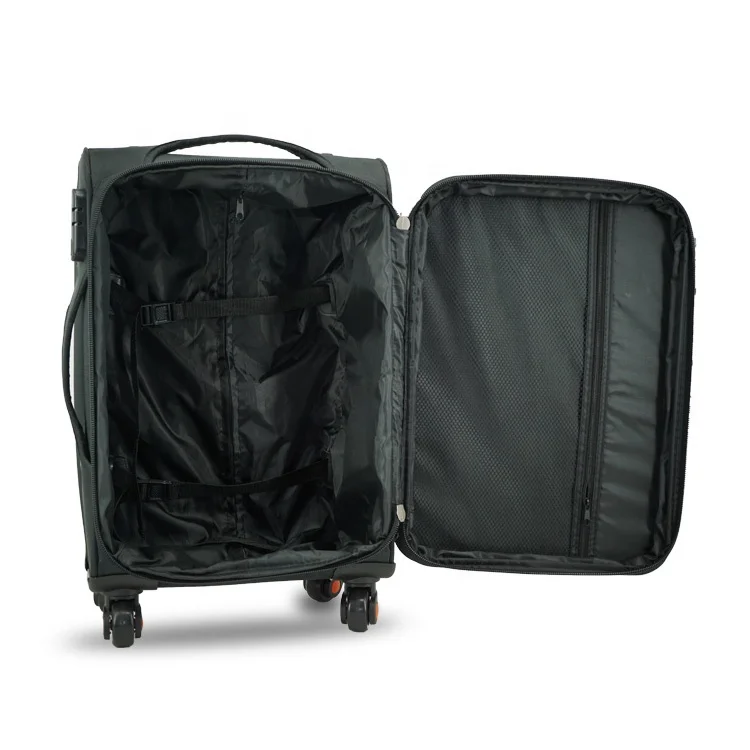 2021 Hot Selling 3pcs 20 24 28inch New Suitcase set Trolley Soft Shell Fabric Nylon Lightweight Luggage set