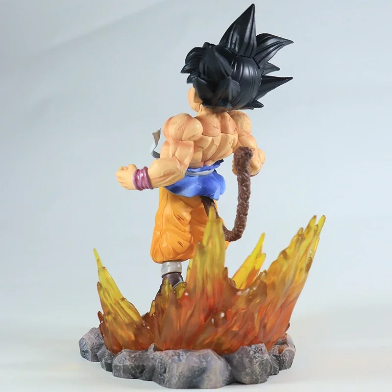 BANDAI 19 см DBZ SHK Kai Ape серии NO.2 светящиеся черные волосы супер четыре Гоку фигурка из ПВХ Взрывная модель аниме орнамент