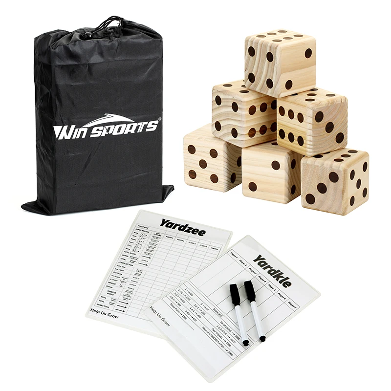 Large Wooden Dice Outdoor Lawn Game Wooden Extra Large Numbered Big Dice adult dice yard blocks games