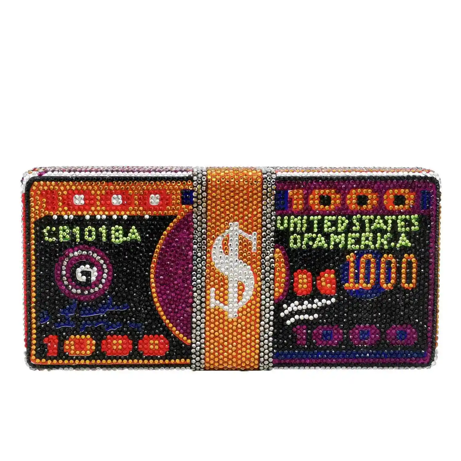 
New Designer 2020 Fashion Hot Selling Full Crystal Beaded Clutch Evening Bag 