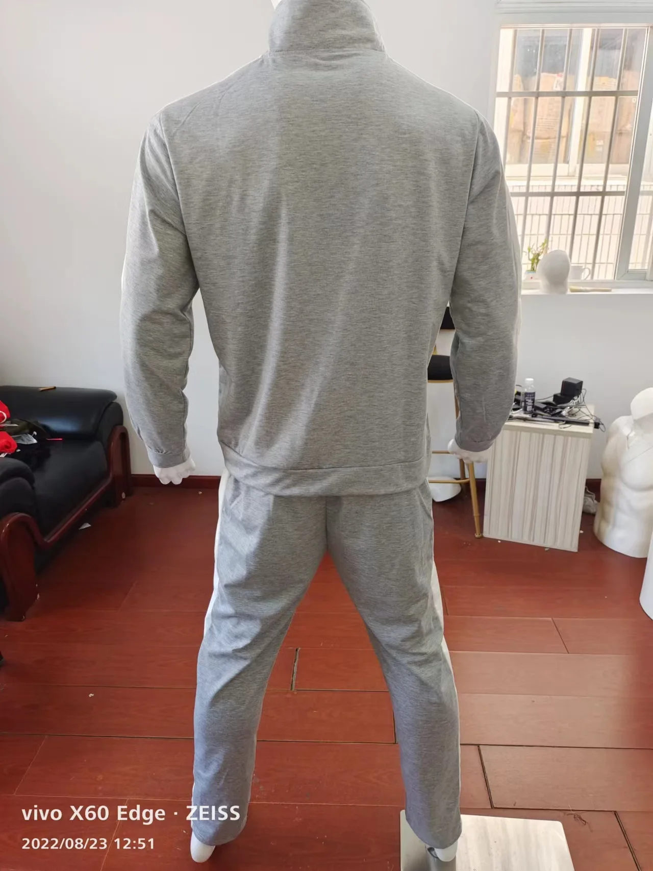 Custom Logo Embroidery Jogging Suit 100% Cotton Sweatsuit Thick Heavy Tracksuits For Men