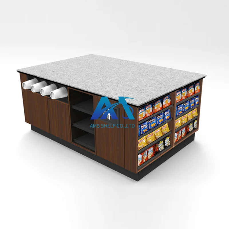 Modular Coffee / Beverage Prep Wall  Station Counter bar for Convenience store