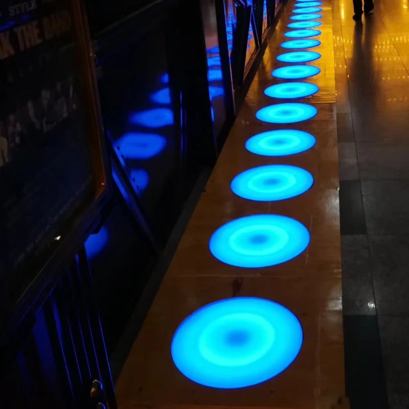 Led Round Dance Floor Wedding Props Interactive Stage Lights Colored Inductive