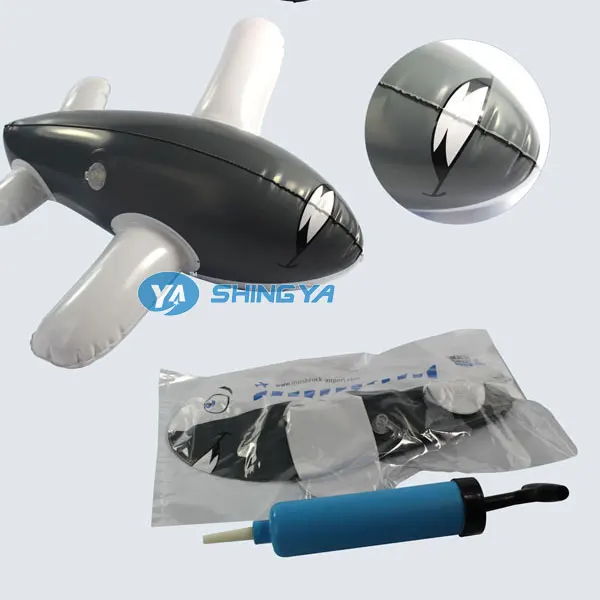 wholesale eco friendly promotional inflatable toys PVC plane