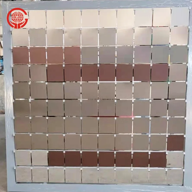 China Manufacturer Wind Effect Decoration Wall Curtain Flash Panels Wind Activate Curtain Wall