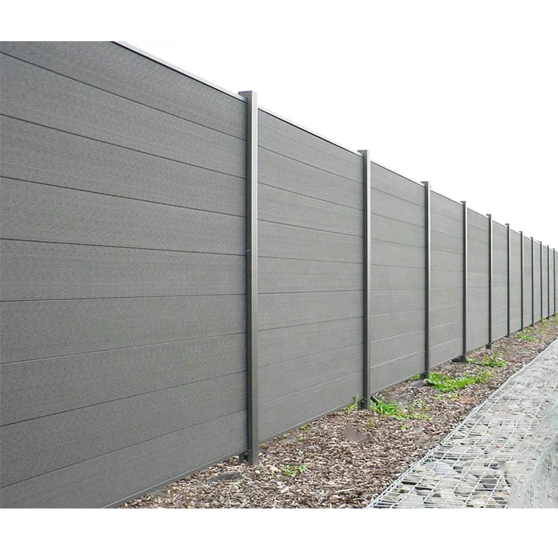 European vertical design garten fence wpc zaun pool garden border wpc fence panel board