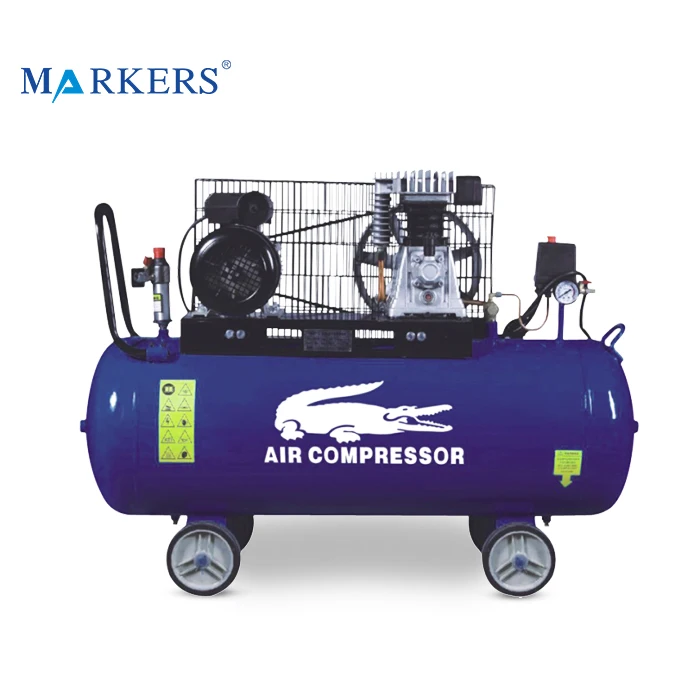 Factory supplier 3hp 150l belt compresur piston Italy air compressor with wheel