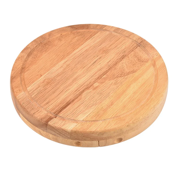 Yangjiang China Manufacturer Stainless Steel Cheese Knives Kit 4 Pieces Cheese Tools Wooden Cheese Board and Knife Set