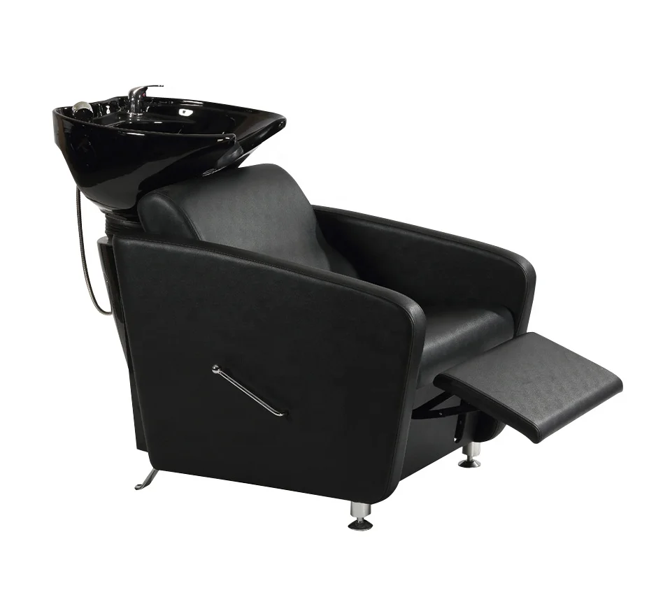 Hairdressing Shampoo Bed / Shampoo Bowl Salon Furniture Shampoo Chair Ceramic Basin Washing Head