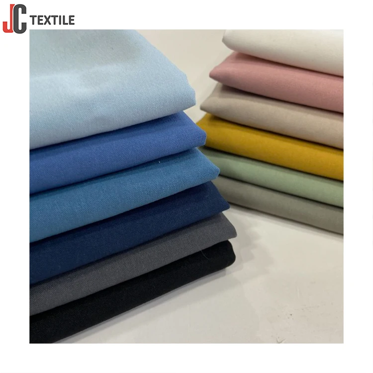 Professional Factory 100% Polyester Fabric Color Dye Sateen Plain Fabrics For Dresses