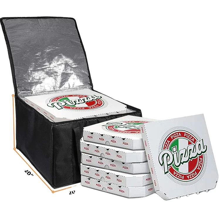 Pizza Food Delivery Insulated Cooler Bags Large Reusable Thermal Waterproof Food warmer Lunch Picnic Tote Carrier