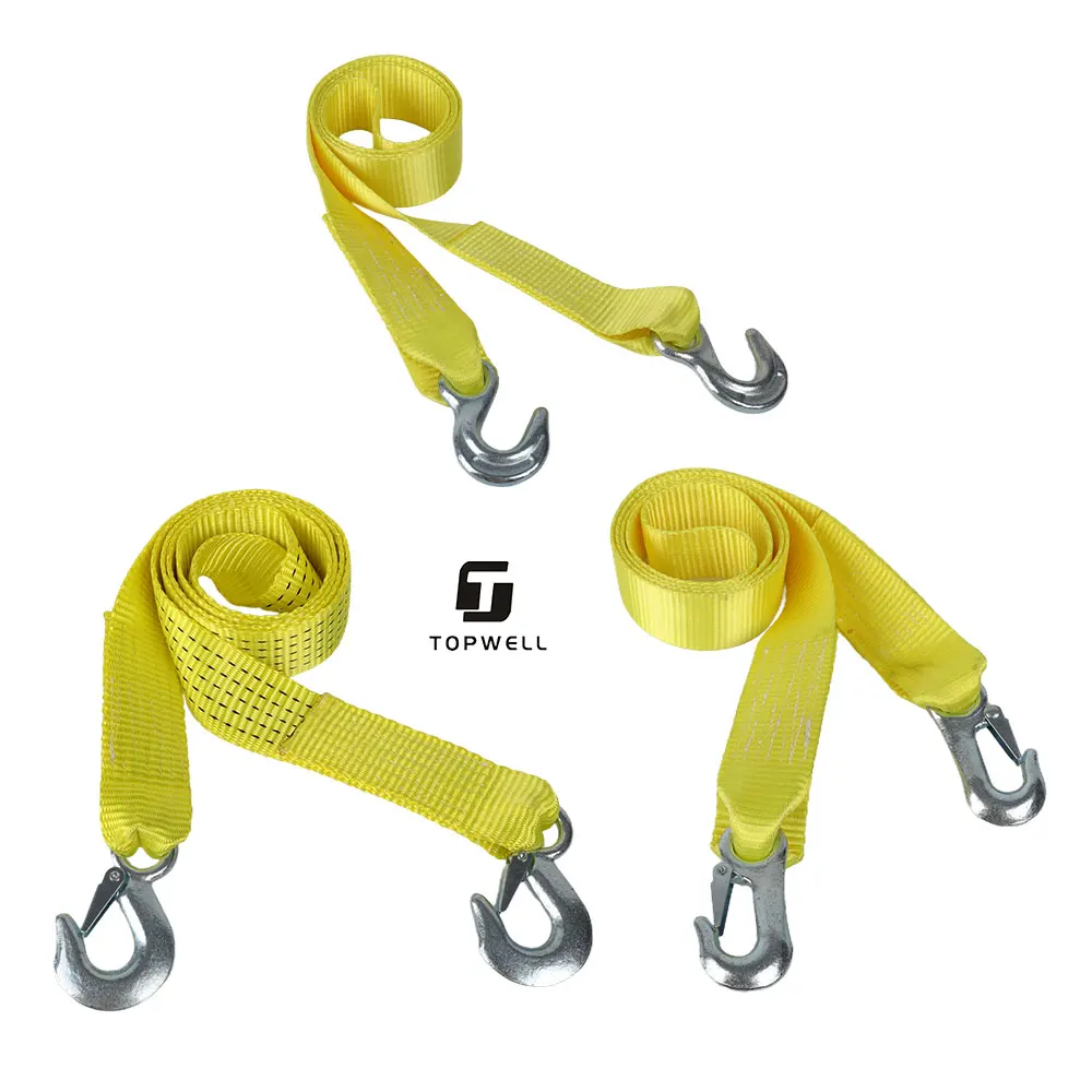 Heavy Duty Tow Strap, Strong Tow Strap for Towing Winch