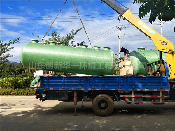 FRP septic tank for camping sewage treatment plant for camp wastewater treatment