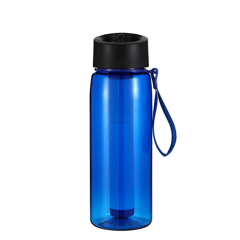Transparent New Arrival Picnic Clear Plastic Water Bottle Bpa Free With Filter Purifier For Drinking Water