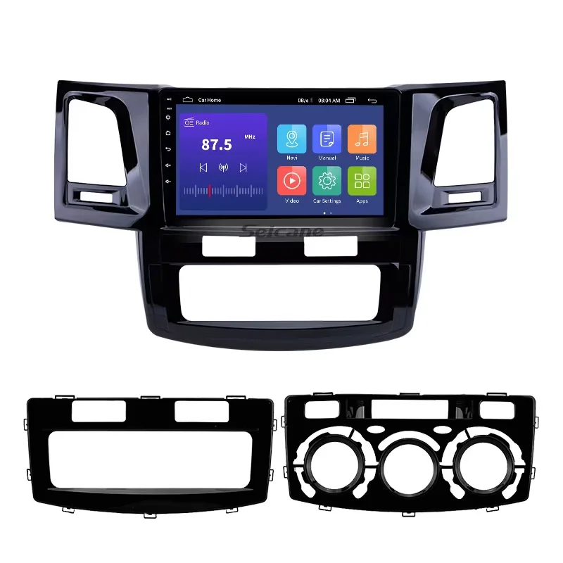 9 Inch Android 11.0 Car GPS Radio Navigation System for 2008-2014 Toyota Fortuner Hilux Head Unit Support Rearview Camera