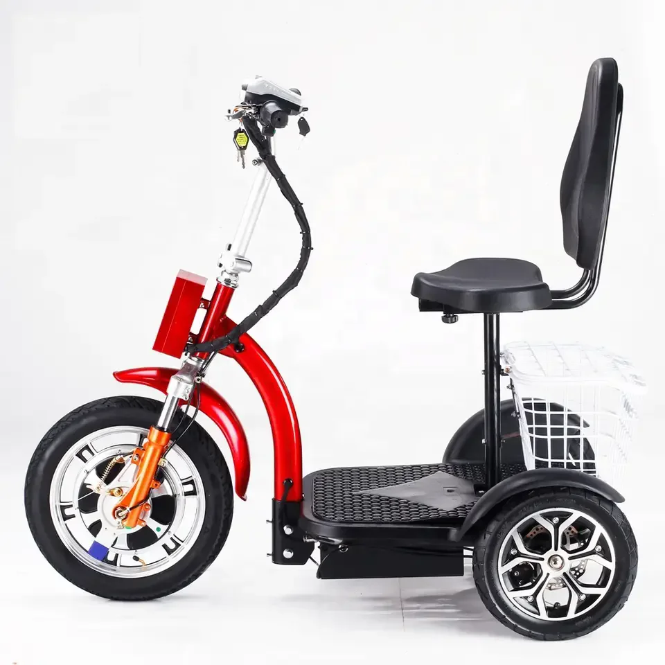 350W 36V Lead Acid Battery Zappy Three Wheel Electric Tricycle Mobility Scooter
