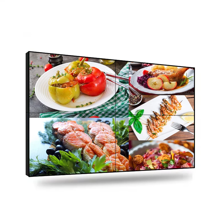 Узкий видеомонитор 2K * 4K 46 49 55 65 дюймов 2x2 3x3 3x4 0 8/1 8 мм ЖК-видео настенные дисплеи