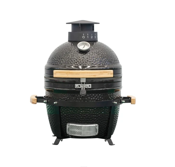 MCD 16Inch Kamado BBQ Grill Stand Bimetal Thermometer Barbecue Grill Outdoor Garden BBQ Grill  wh