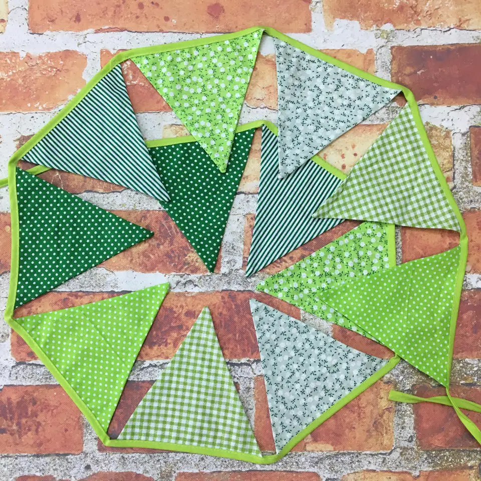 Triangle Bunting Flags Vintage Floral Cotton Banner Kit Pennant Garland for Home,Birthday Parties, Baby Shower,Festivals,Nursery