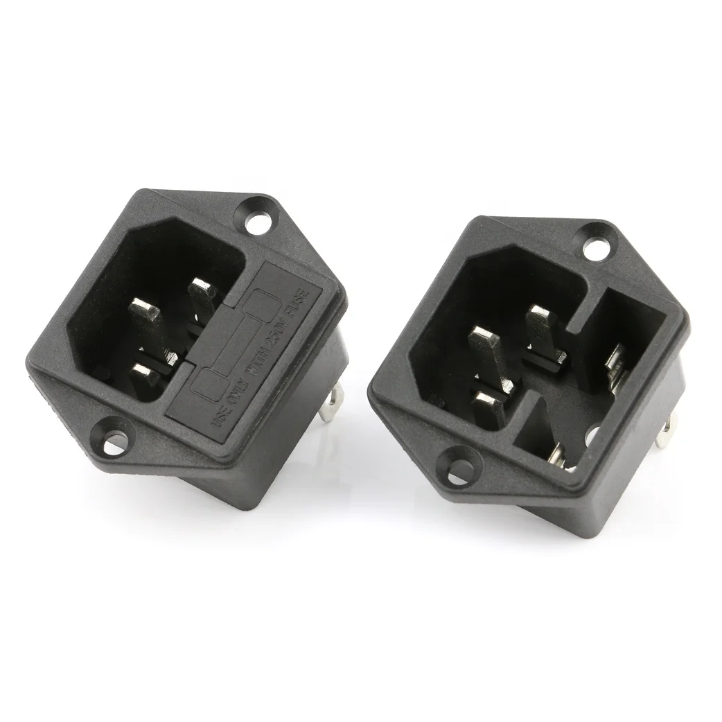 AC-03 IEC C13 C14 AC Розетка Pcb 3 шпильки