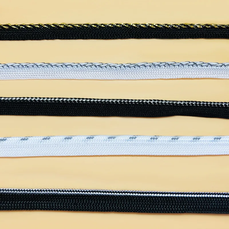 New Gold and silver silk piping tape string roll home textile couch pillow trim teeth with edge strip clothing accessories