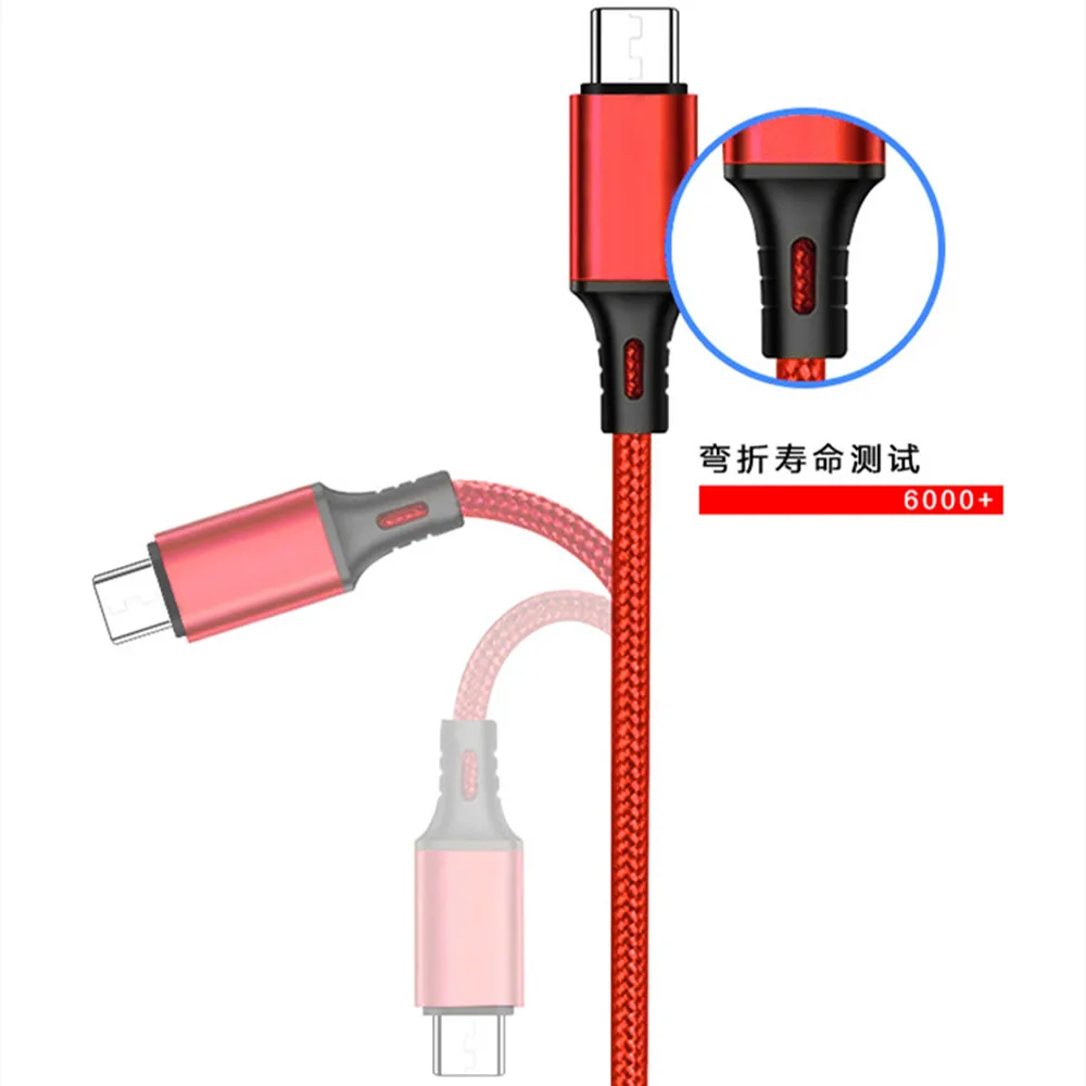 usb c cable 3ft nylon braid data sync 2.4a max charging cable usb type c cable for Samsung Huawei Xiaomi