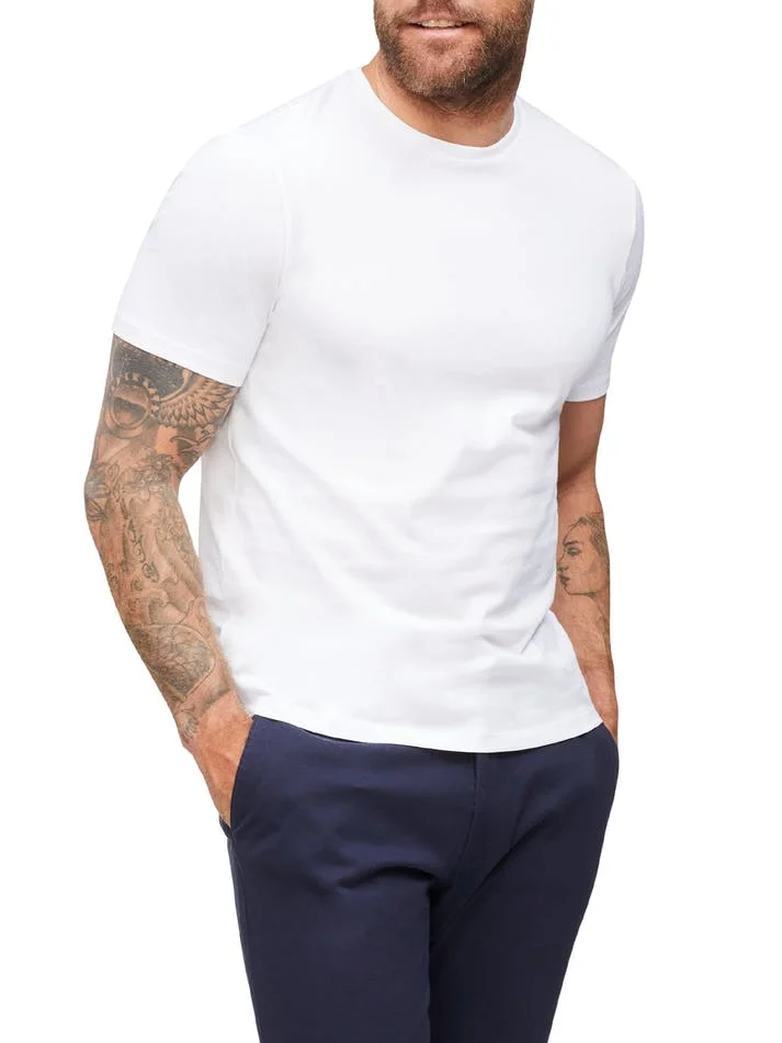 personnalised t-shirt uomo 240gsm short sleeve crew neck t shirt pima cotton tee-shirt t-shirt pour hommes