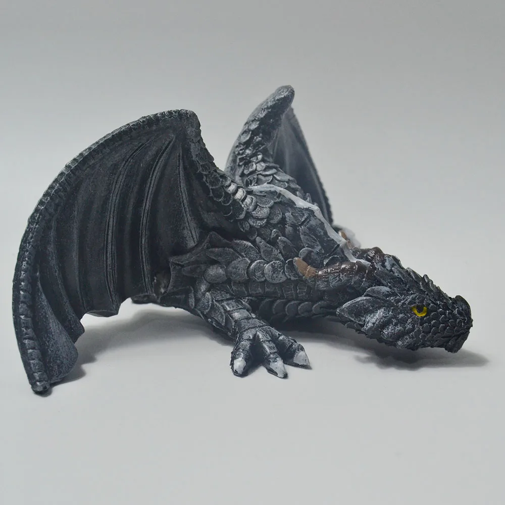Fengzhi Factory European & American style majestic dragon sculpture large squat dragon sculpture outdoor decorative resin crafts