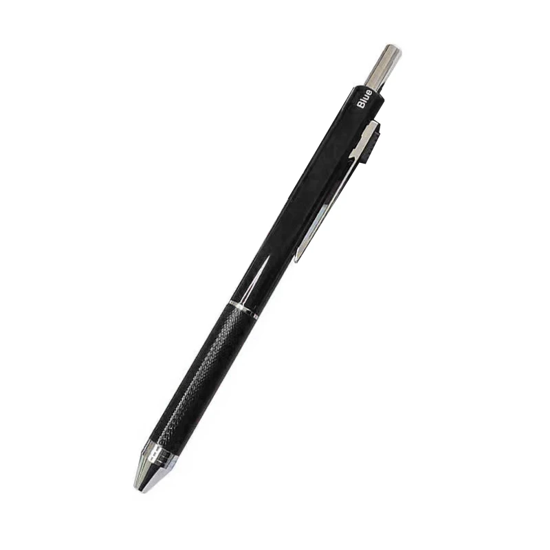 Multi functional four-color black technology gravity sensing pen ballpoint pen Mechanical pencil press multi-color metal pen