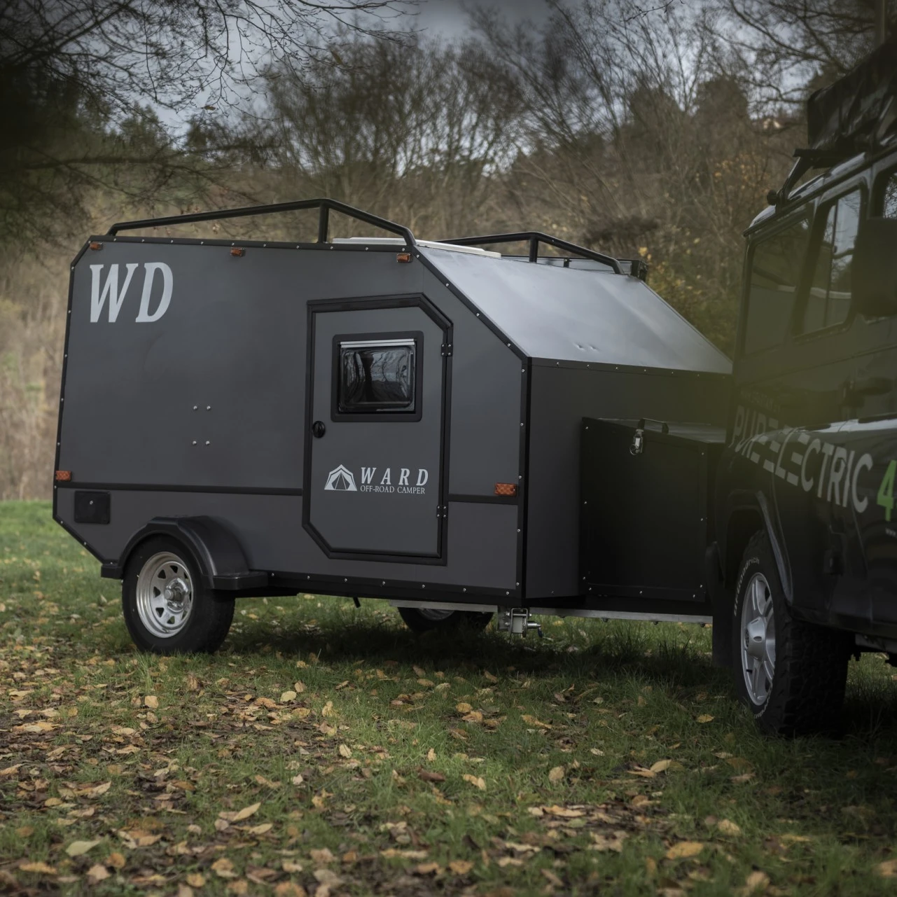 Small Off road Mini  Camper Trailer With Rooftop Tent and Kitchen for Sale