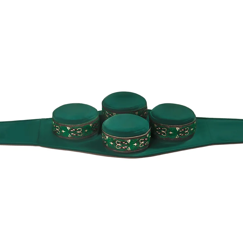 Set of Smokeless Cloth Moxibustion Clothes with Hollow Pure Copper Box Warm Moxa Pot for General Body Moxibustion