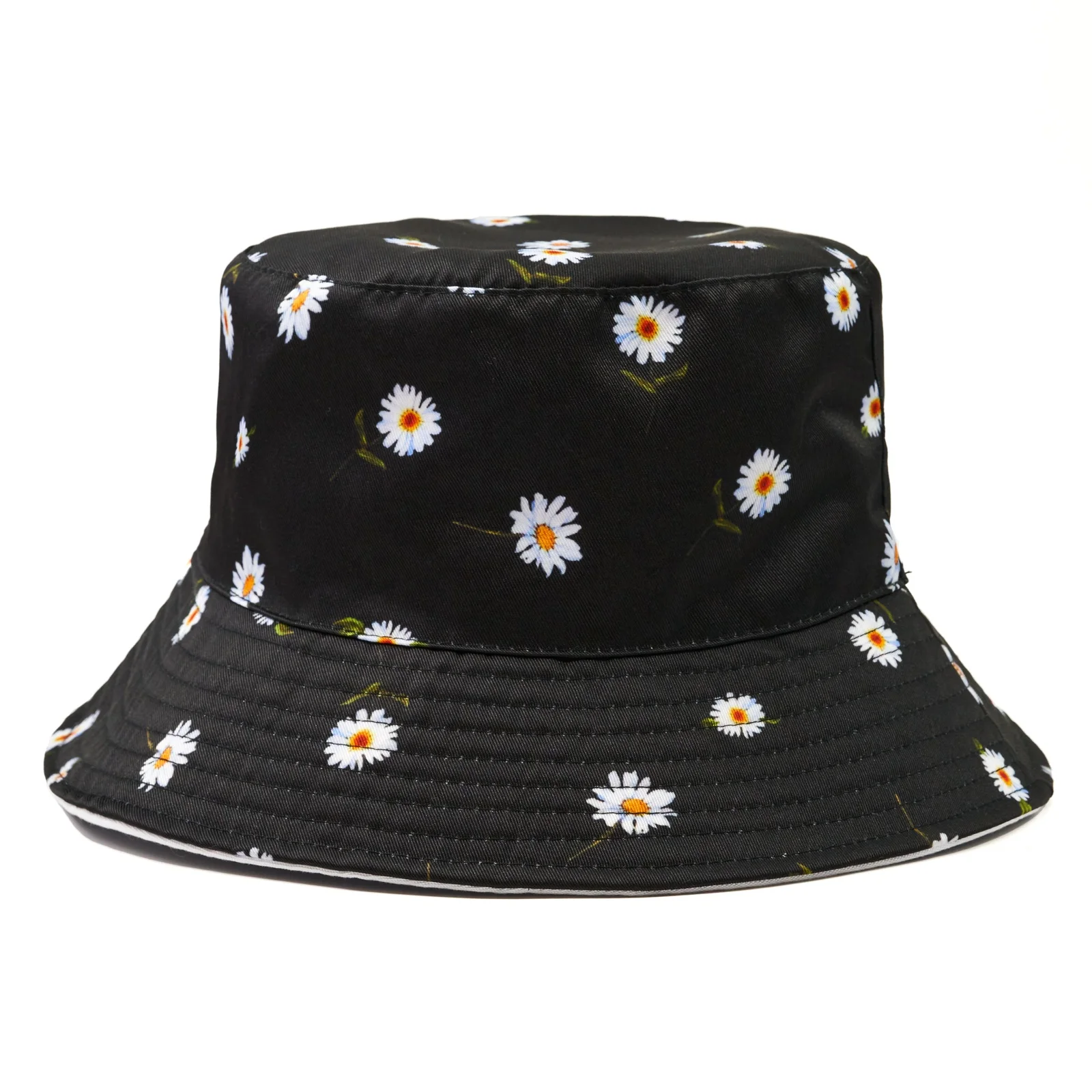 Outdoor High Quality Custom Fashion Printing Fisherman Hat Summer Beach Cap Women Daisy Bucket Hat