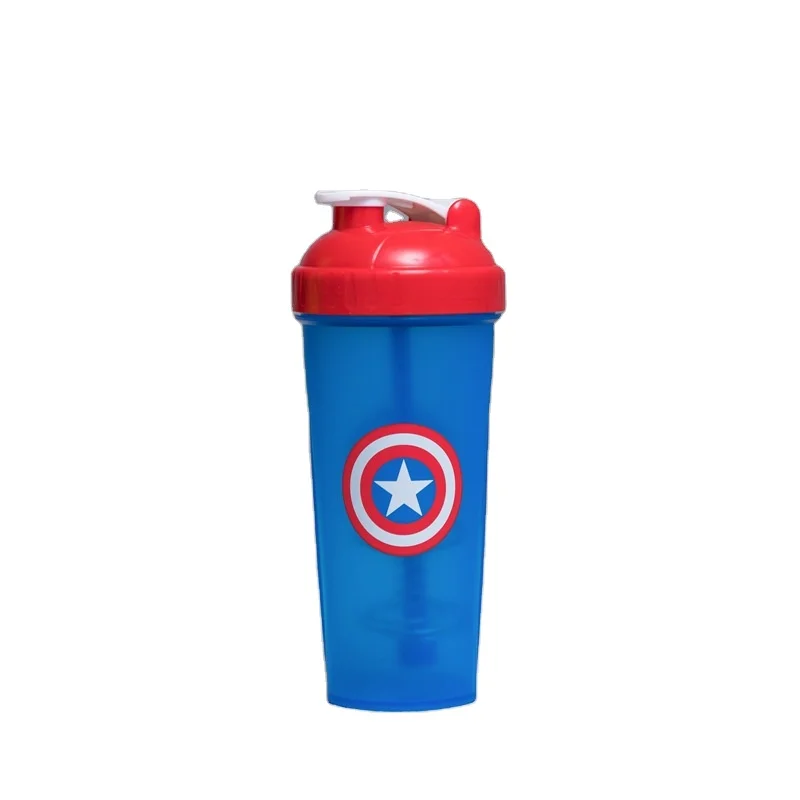 Customized King Wholesale Custom 600ml Plastic Protein Shaker Gym Fitness Shaker Bottle
