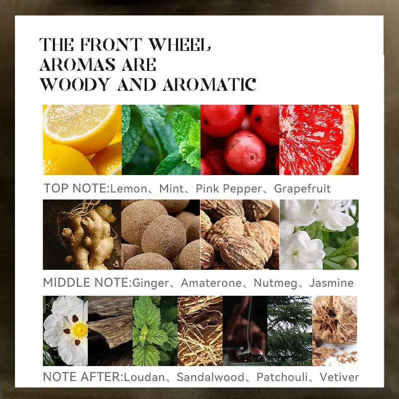 TIV cross-border dedicated high-speed perfume wooden tune motorcycle personality lasting fragrance gift box perfume genuine m